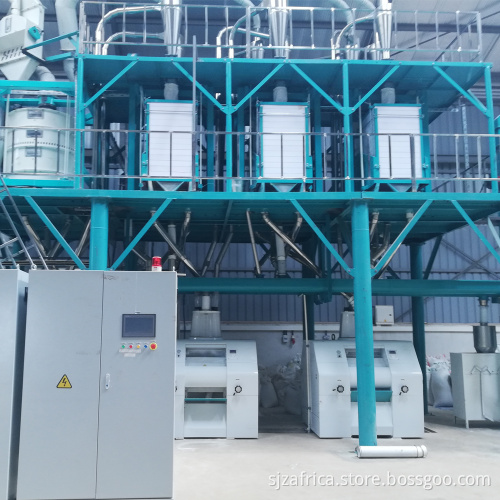 Popular 50T/24H Maize Flour Milling Plant for Beira, Mozambique